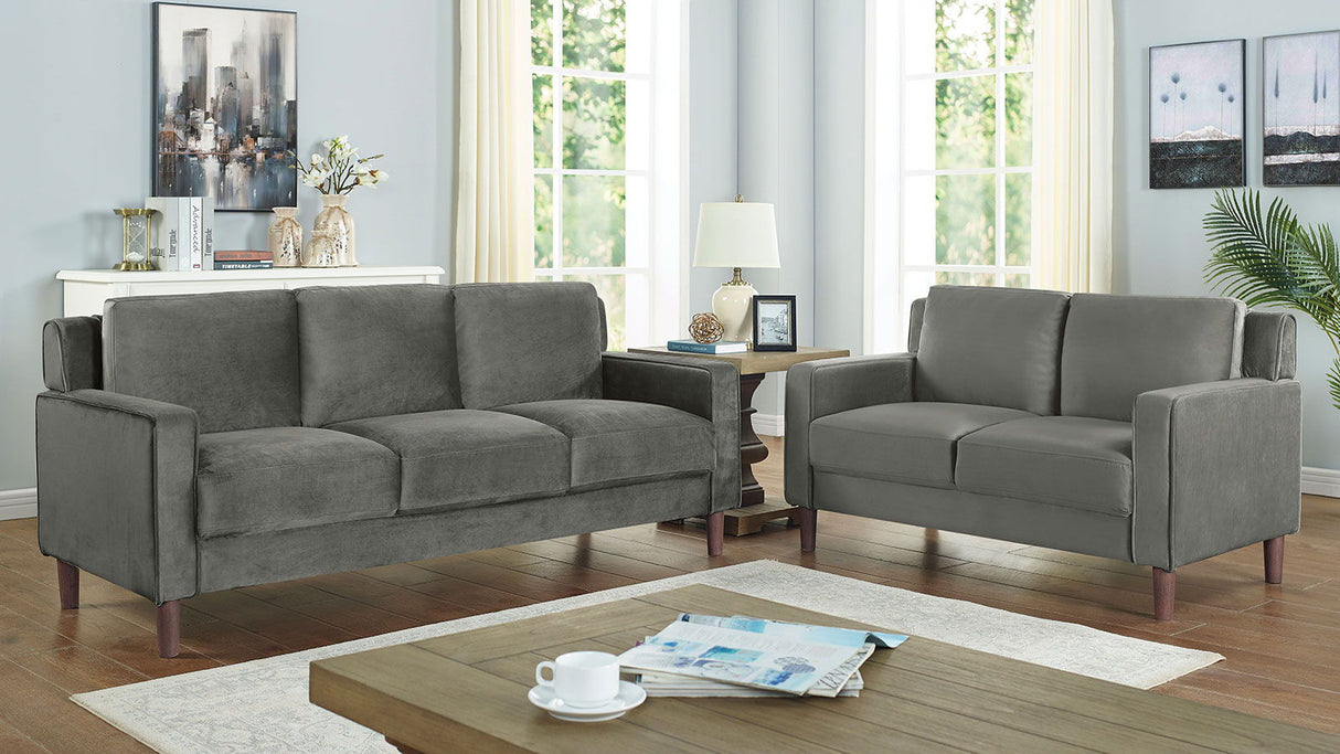 Brandi - Sofa & Loveseat - Gray | Home Elegance USA