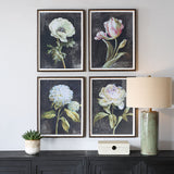 Florals On Black Framed Prints (Set of 4) by Uttermost - View 2