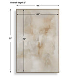 Remedy Hand Painted Modern Canvas Brown / Gray / White / Woodtone - Light Brown / Gray by Uttermost - View 8