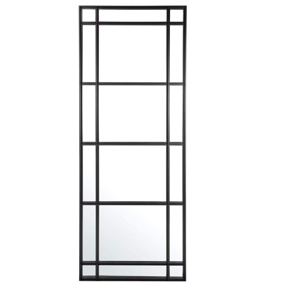 Atticus Large Rectangular Mirror - Black by Uttermost - View 1