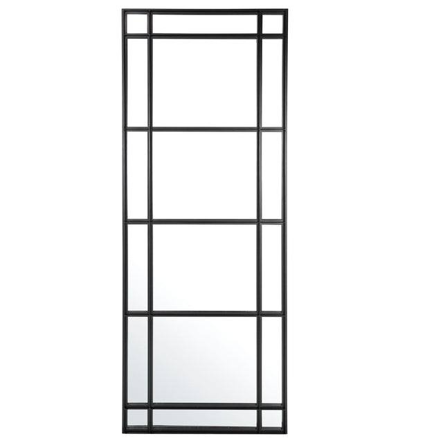 Atticus Large Rectangular Mirror - Black by Uttermost - View 1