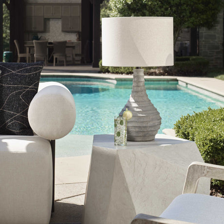 Stratum Rustic Outdoor Table Lamp - Gray by Uttermost - View 2