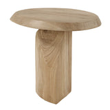 Tiernan Reclaimed Oak Round Side Table Woodtone - Light Brown by Uttermost - View 5
