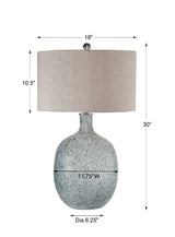 Oceaonna Glass Table Lamp - Light Blue / Beige by Uttermost - View 7