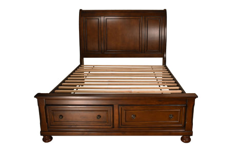 Baltimore Queen Storage Platform Bed Made with Wood in Dark Walnut - 808857833198 - Home Elegance USA - 2