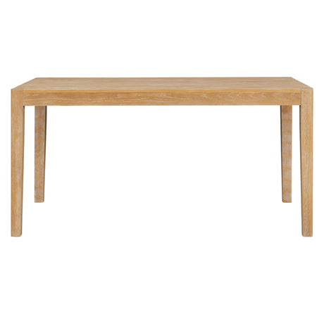 TREXM 7-Piece Retro Dining Table Set for 6, 1 Rectangular Wood Dining Table Set for 6 with Upholstered Chairs for Dining Room and Kitchen (Natural) - sold by Home Elegance USA