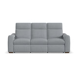 Ava Power Reclining Sofa With Power Headrest & Lumbar - Stonewash | Flexsteel