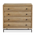 Millard Curved 4 Drawer Chest Woodtone - Light Brown by Uttermost - View 1