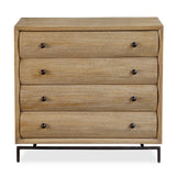 Millard Curved 4 Drawer Chest Woodtone - Light Brown by Uttermost - View 1