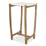 Affinity White Marble Accent Table by Uttermost - View 1