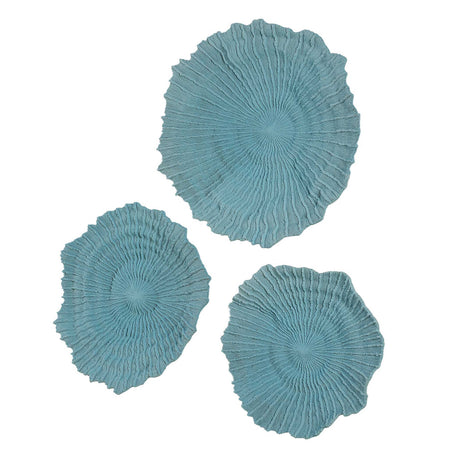 Ocean Gems Wall Decor (Set of 3) - Light Blue by Uttermost - View 4