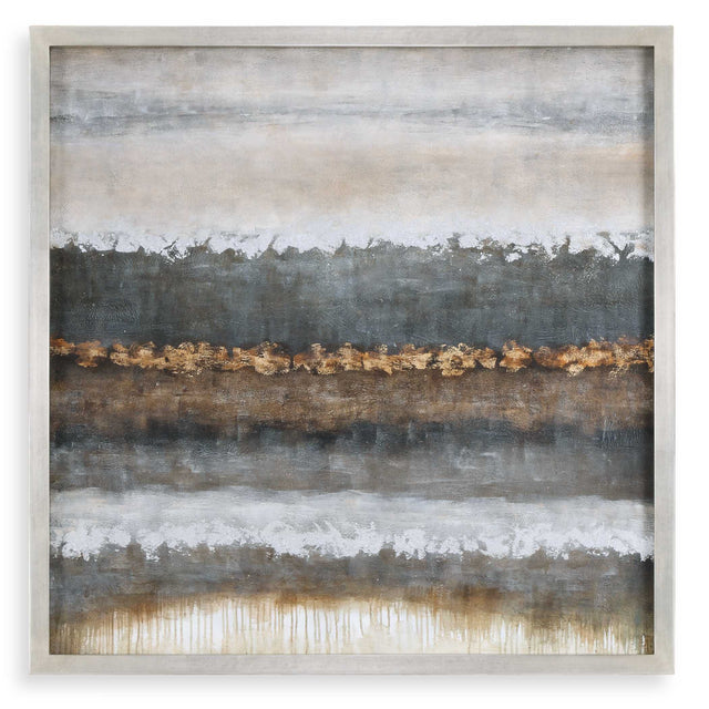 Layers Landscape Art - Silver / Light Brown by Uttermost - View 1