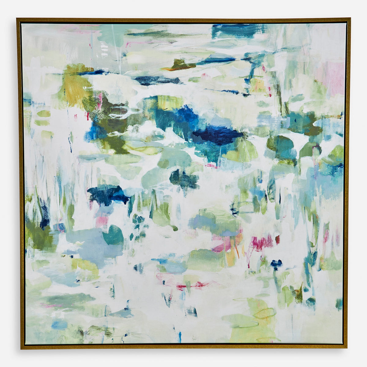 Abstract Reflections Framed Canvas - Gray by Uttermost - View 1