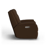 Arlo Transitional Fabric Power Rocking Recliner With Power Headrest & Lumbar | Flexsteel