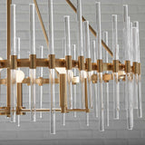 Crystal Stick 8 Light Chandelier Brass - Bronze by Uttermost - View 10