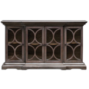 Belino Wooden 4 Door Chest - Dark Brown by Uttermost - View 1