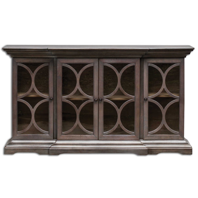 Belino Wooden 4 Door Chest - Dark Brown by Uttermost - View 1