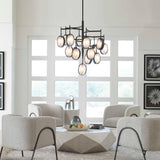 Maxin 15 Light Large Chandelier - Bronze / Silver by Uttermost - View 2