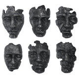 Self-Portrait Metallic Wall Decor (Set of 6) - Black by Uttermost - View 1