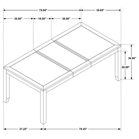 Centera Grey and Black 5-piece Dining Table Set - sold by Home Elegance USA