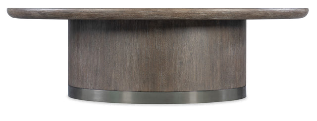 Modern Mood Round Coffee Table - Dark Brown / Dark Gray by Hooker Furniture - View 1