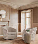 Sonnet Round Side Table - Dark Gray / Light Brown by Hooker Furniture - View 5