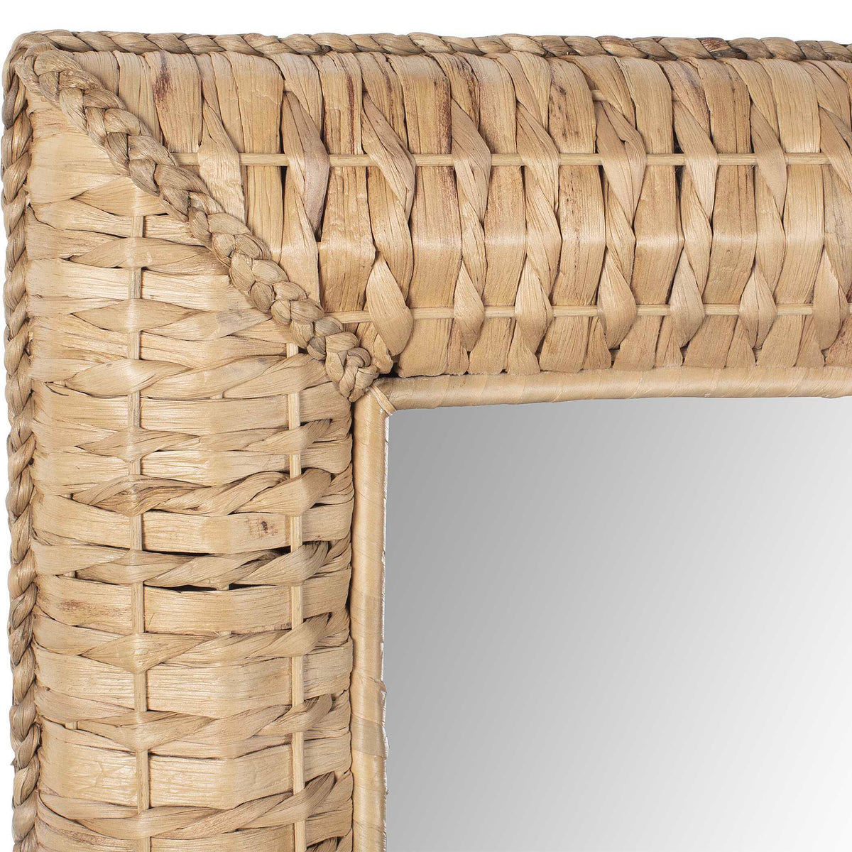 Twisted Seagrass Large Mirror Woodtone - Light Brown by Uttermost - View 4