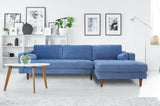 ANDERSON RAF SECTIONAL - DENIM BLUE | Home Elegance USA