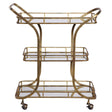 Stassi Serving Cart - Gold by Uttermost - View 1