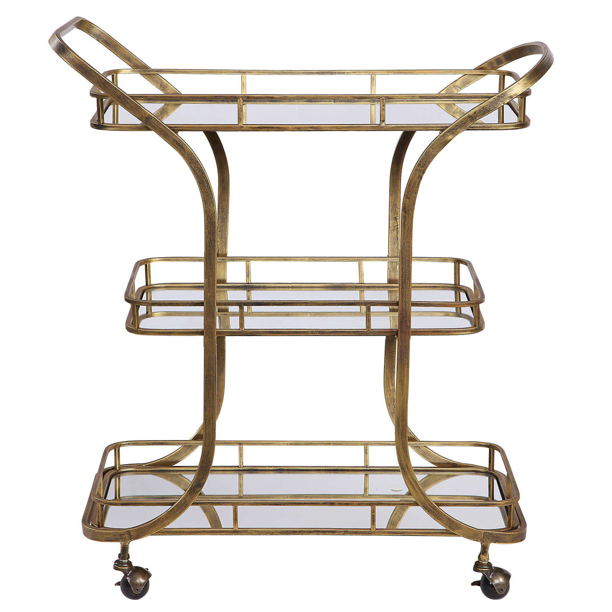 Stassi Serving Cart - Gold by Uttermost - View 1