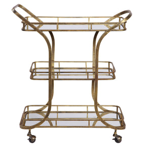 Stassi Serving Cart - Gold by Uttermost - View 1