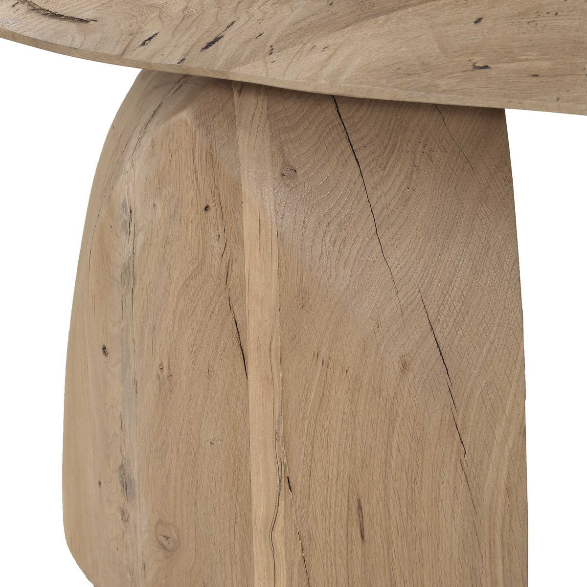Tiernan Reclaimed Oak Round Coffee Table Woodtone - Light Brown by Uttermost - View 7