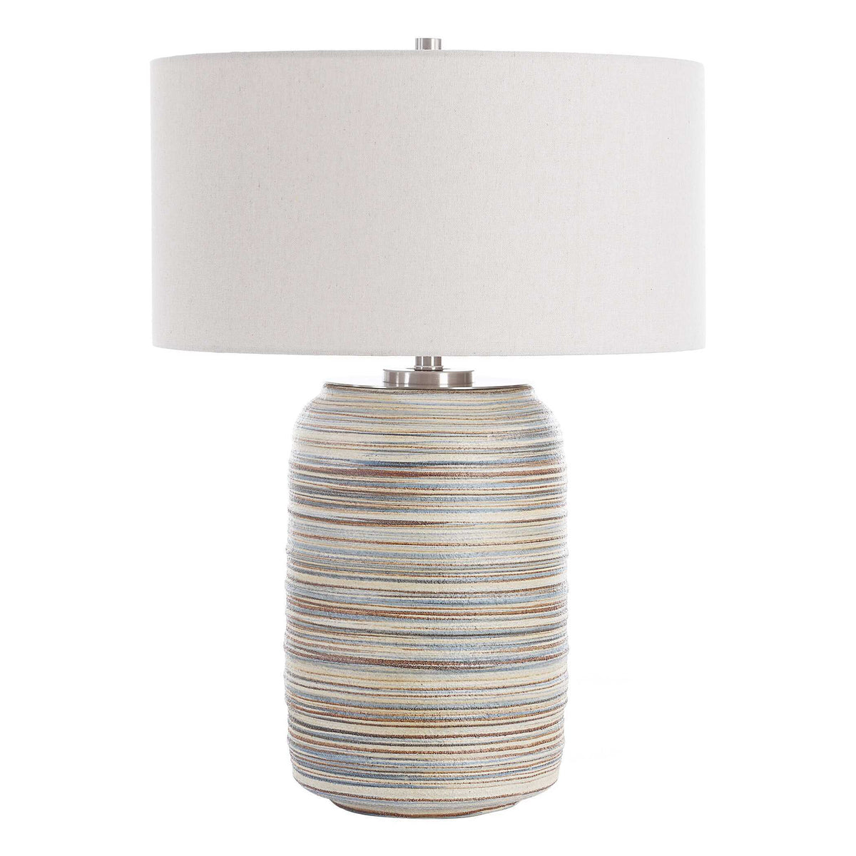 Prospect Ceramic Large Table Lamp - Gray by Uttermost - View 4