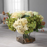 Cecily Hydrangea Bouquet - Green / White by Uttermost - View 5