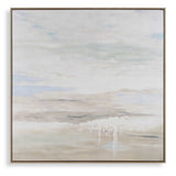 Gravity Abstract Landscape Art Black / Blue / Bronze / Gray / White / Woodtone - Blue / Light Brown by Uttermost - View 1