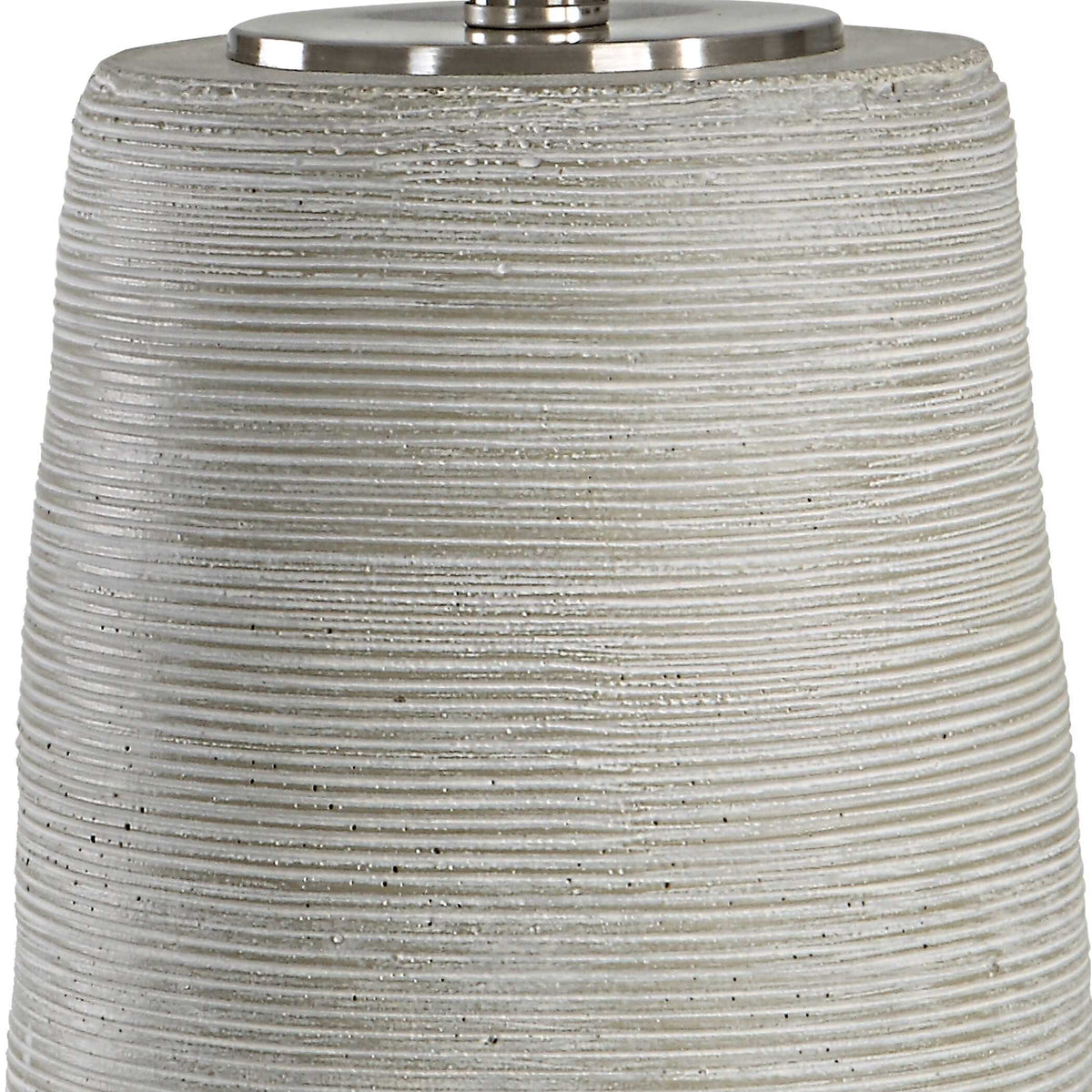 Mountainscape Table Lamp - Silver / White by Uttermost - View 5
