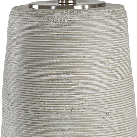 Mountainscape Table Lamp - Silver / White by Uttermost - View 5