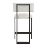 Apsley Counter Stool - Black / White by Uttermost - View 5