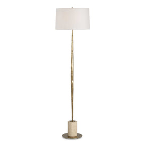 Halen Brass Floor Lamp - Gold by Uttermost - View 1