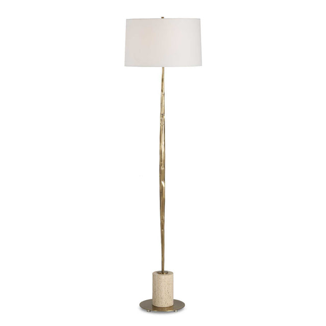 Halen Brass Floor Lamp - Gold by Uttermost - View 1
