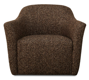 Everett Swivel Chair - Dark Brown by Hooker Furniture - View 1