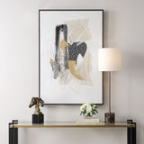 Scatter Abstract Hand Painted Canvas Art - Black by Uttermost - View 2