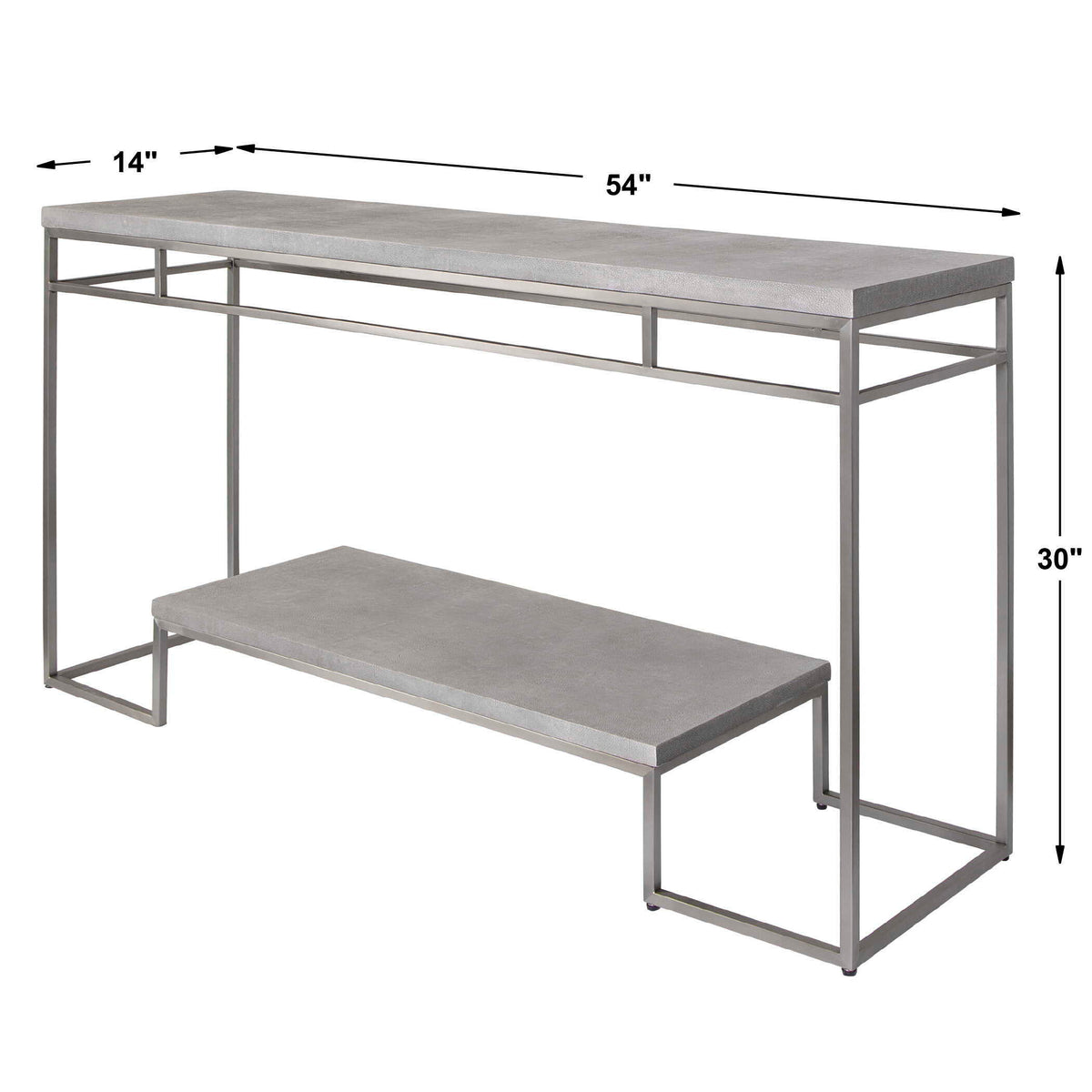 Clea Console Table - Silver by Uttermost - View 5