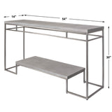 Clea Console Table - Silver by Uttermost - View 5