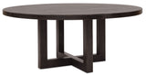 Driftwood 72" Round Dining Table Burnt Timber - Dark Brown by Hooker Furniture - View 1