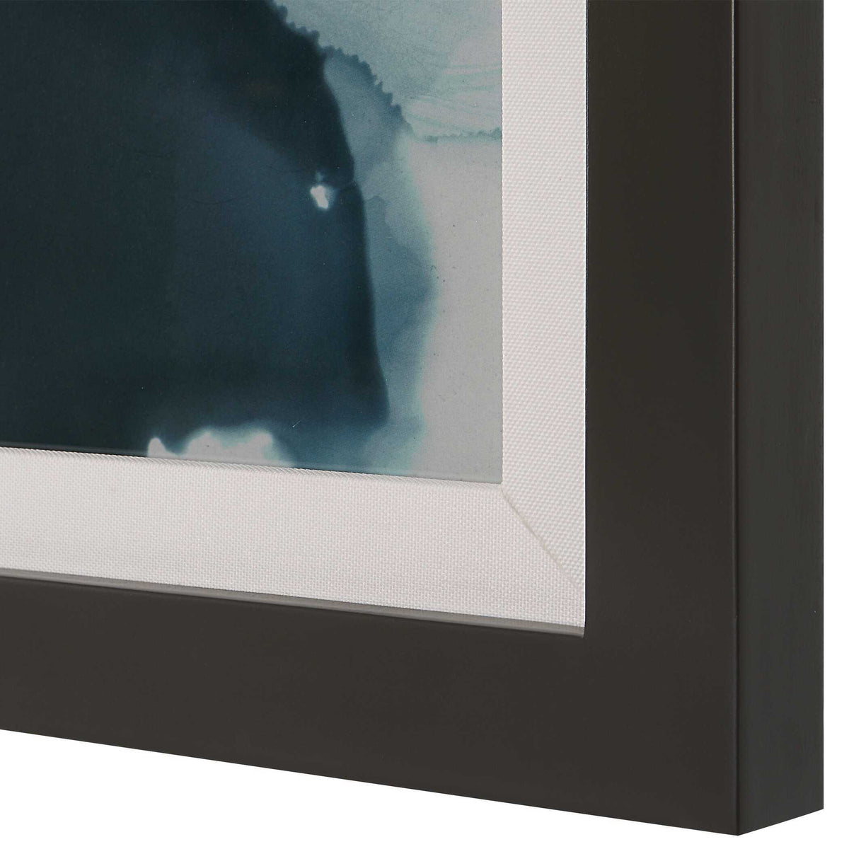 Telescopic Abstract Framed Prints (Set of 2) - Black / Blue by Uttermost - View 6