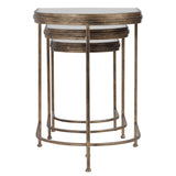 India Nesting Tables (Set of 3) Light Brown & Black - Light Brown / Black by Uttermost - View 4