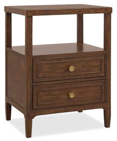 Cashiers Small Nightstand Chestnut - Dark Brown by Hooker Furniture - View 1