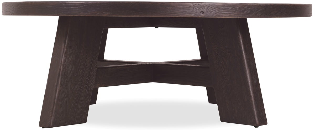 Driftwood Round Coffee Table Burnt Timber - Black by Hooker Furniture - View 2