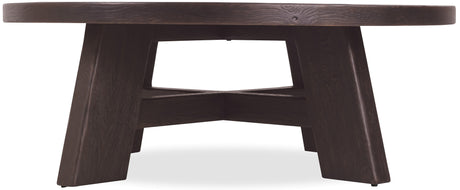 Driftwood Round Coffee Table Burnt Timber - Black by Hooker Furniture - View 2